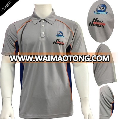 wholesale dry fit polyester polo shirts customized logo